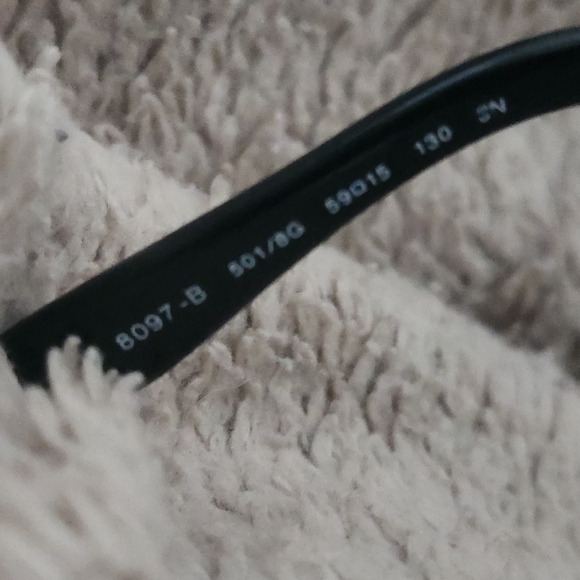 Bulgari Black Sunglasses with Gold Floral Accents - Picture 7 of 8